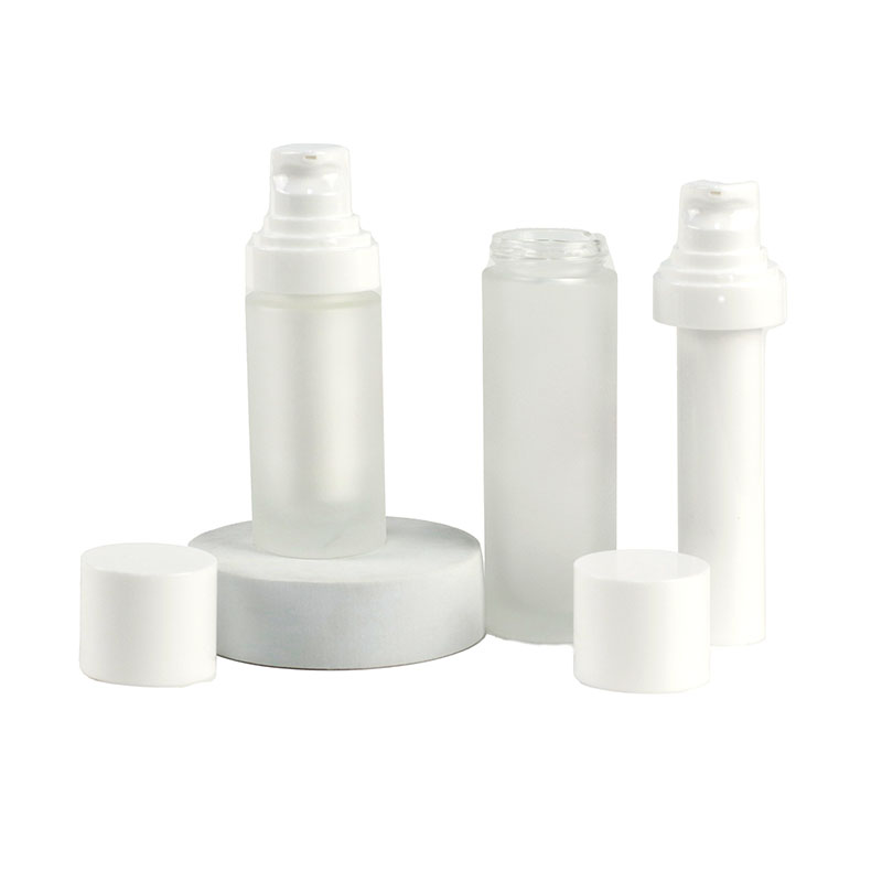 Glass Outer Casing Refillable Lotion Bottle Set